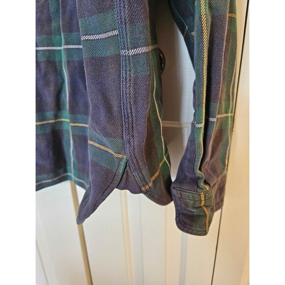 Polo Ralph Lauren Simmons Pullover tunic shirt tartan plaid blue green L vintage - Picture 5 of 5
